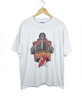 Vintage 1995 New Jersey Devils NHL Eastern Conference Champions T-Shirt - Large